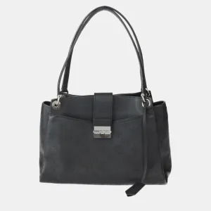 Black Mahina Leather Sevres Shoulder Bag