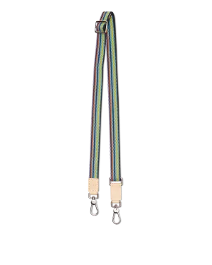 Black Slim Webbing Crossbody Strap