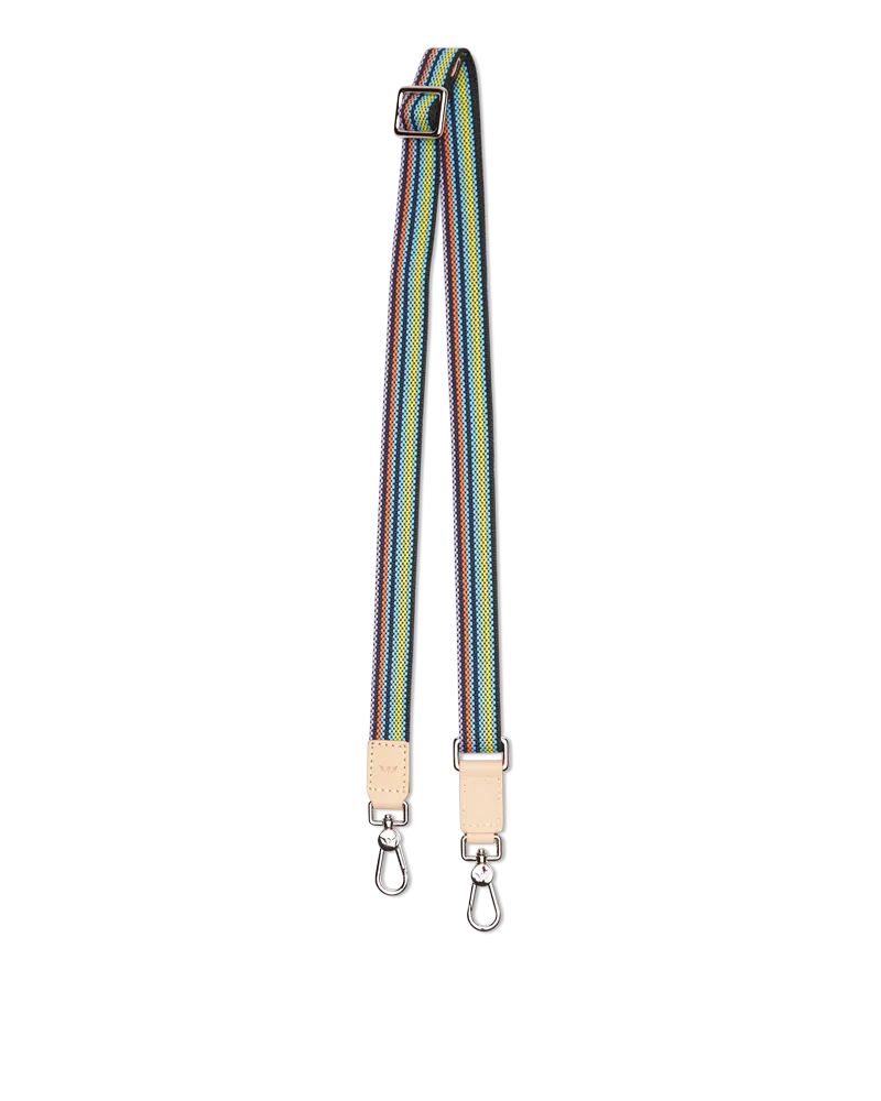 Black Slim Webbing Crossbody Strap