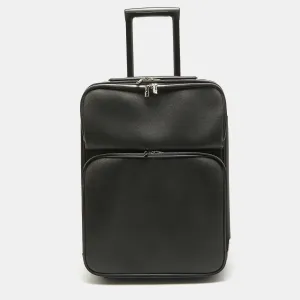 Black Taiga Leather Pegase 55 Luggage