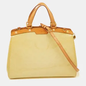 Blanc Corail Monogram Vernis Brea GM Bag
