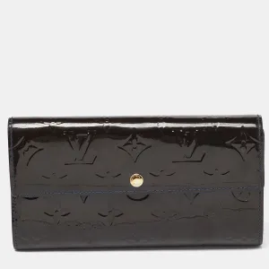 Bleu Infini Monogram Vernis Sarah Wallet