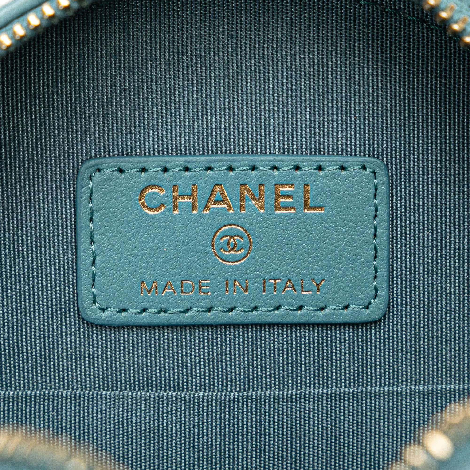 Blue Chanel Lambskin 19 Round Clutch with Chain Satchel