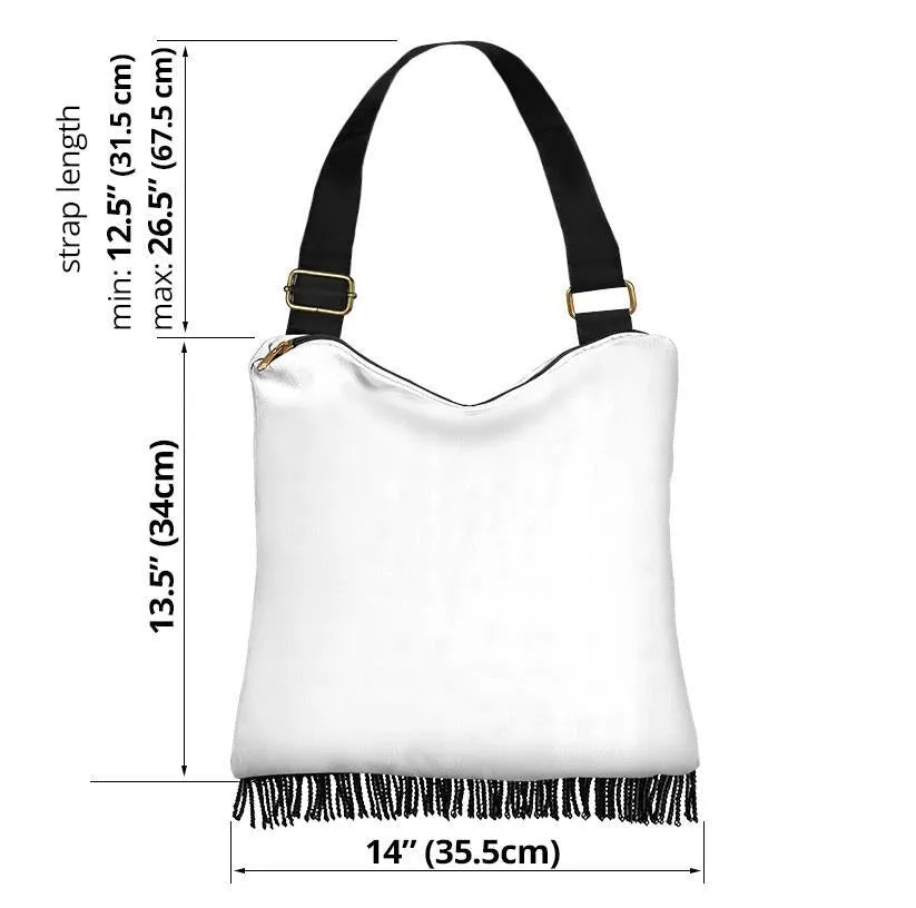 Boho Bag (Canvas) - Black and White Harlequin| Hobo Slouchy Bag Crossbody, Shoulder Bags for Women Hobo, Pattern Hobo Bag
