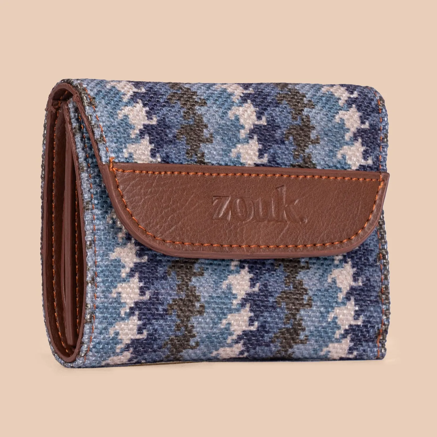 Bombay Houndstooth Trifold Wallet