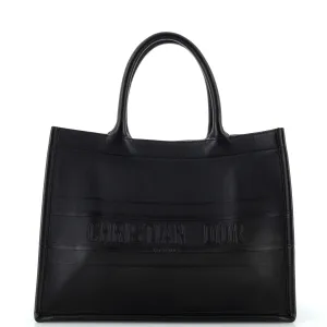Book Tote Embossed Leather Medium