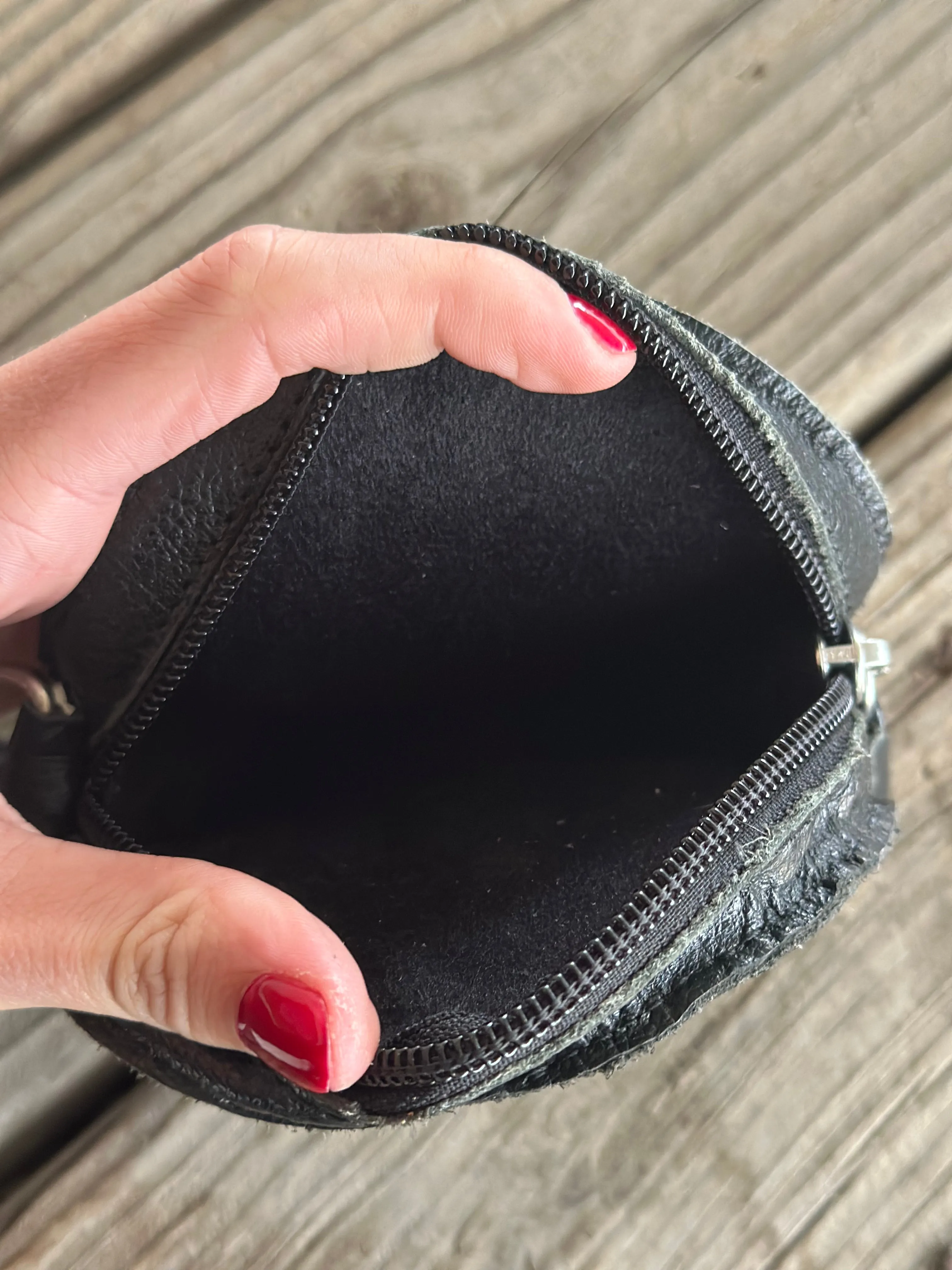 Boot Stitch Leather Clutches