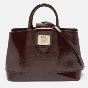 Bordeaux Electric Epi Leather Mirabeau GM Bag