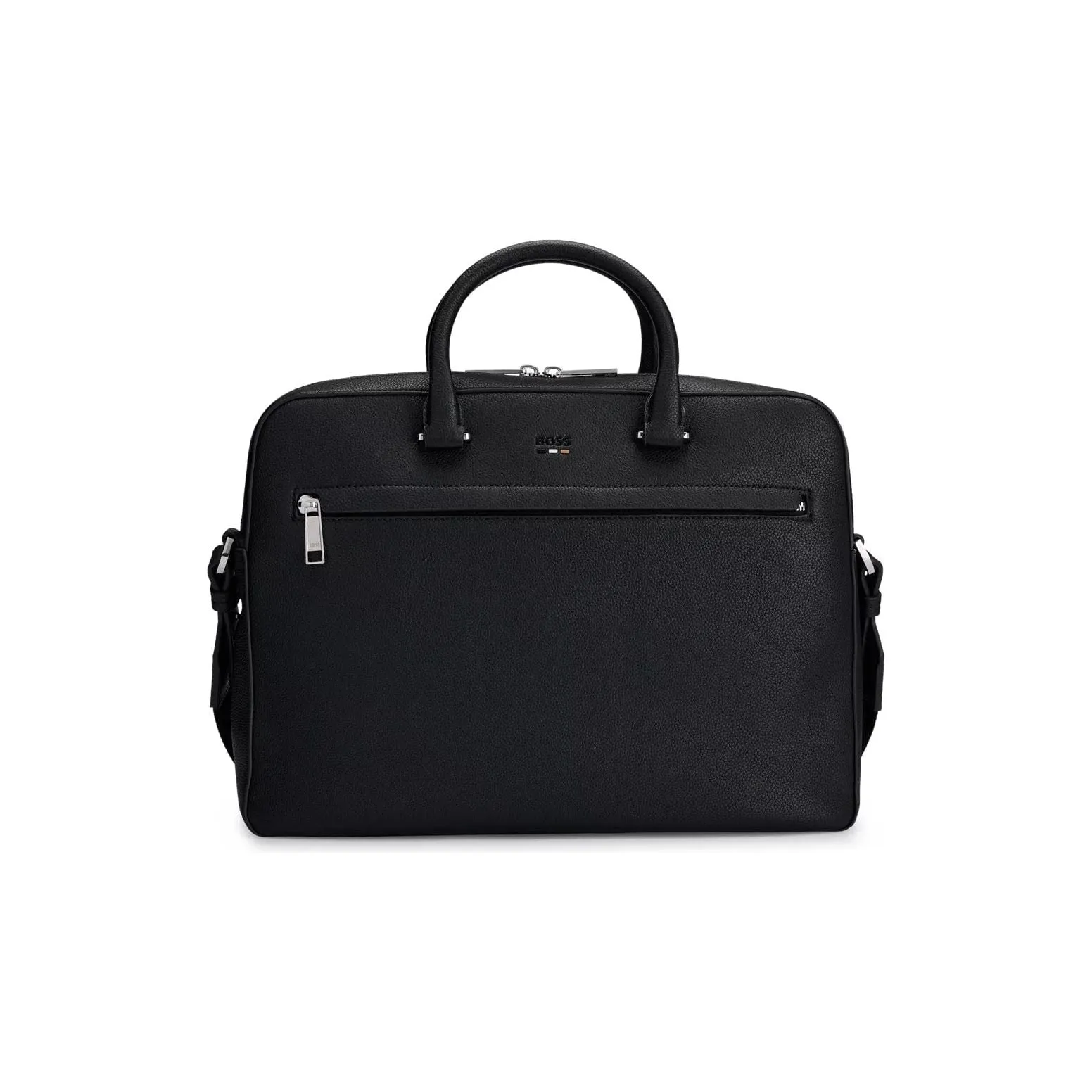 BOSS FAUX-LEATHER DOCUMENT CASE WITH SIGNATURE DETAILS