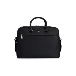 BOSS FAUX-LEATHER DOCUMENT CASE WITH SIGNATURE DETAILS