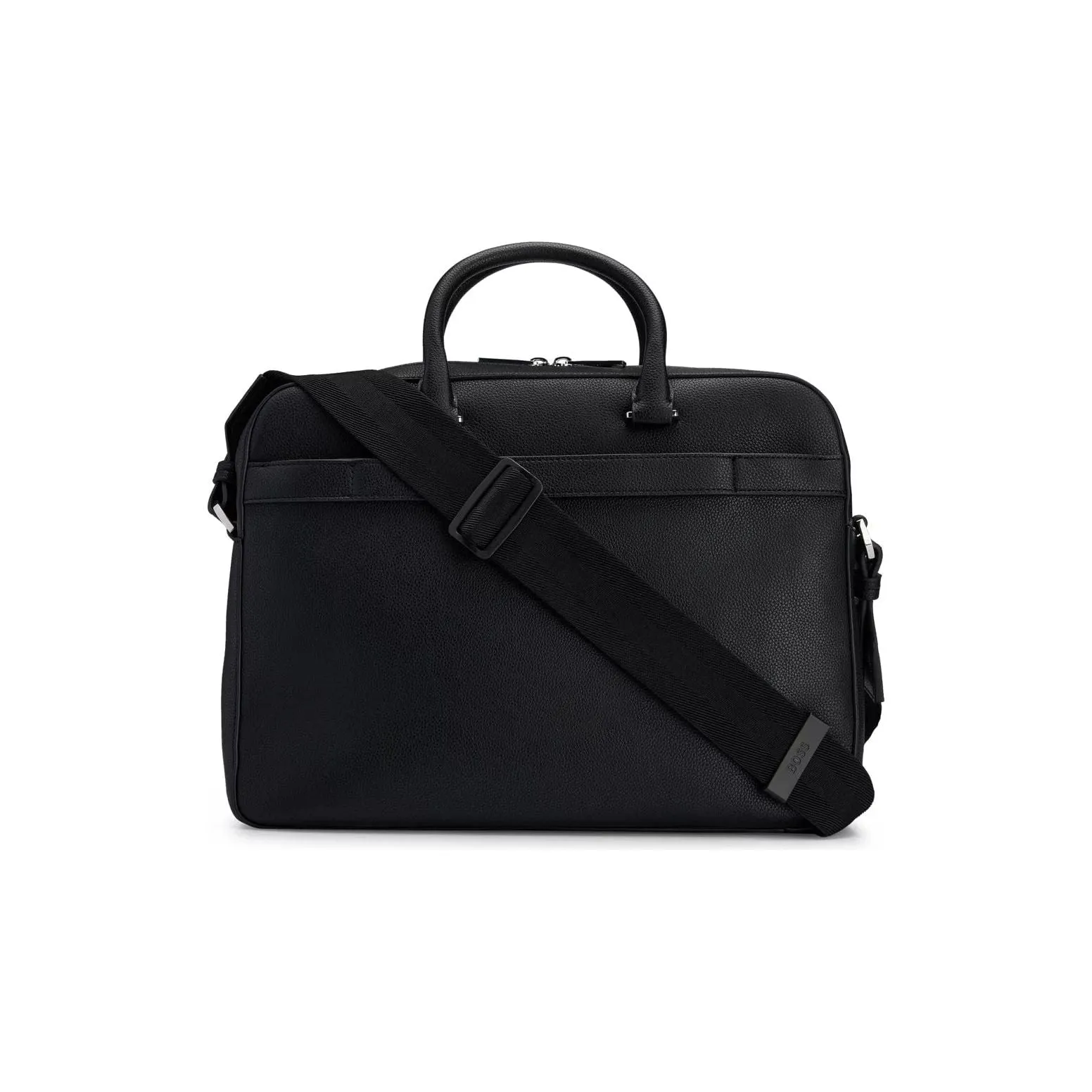 BOSS FAUX-LEATHER DOCUMENT CASE WITH SIGNATURE DETAILS