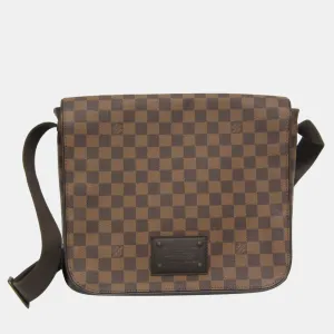 Brown Damier Ebene Brooklyn MM Messenger Bag