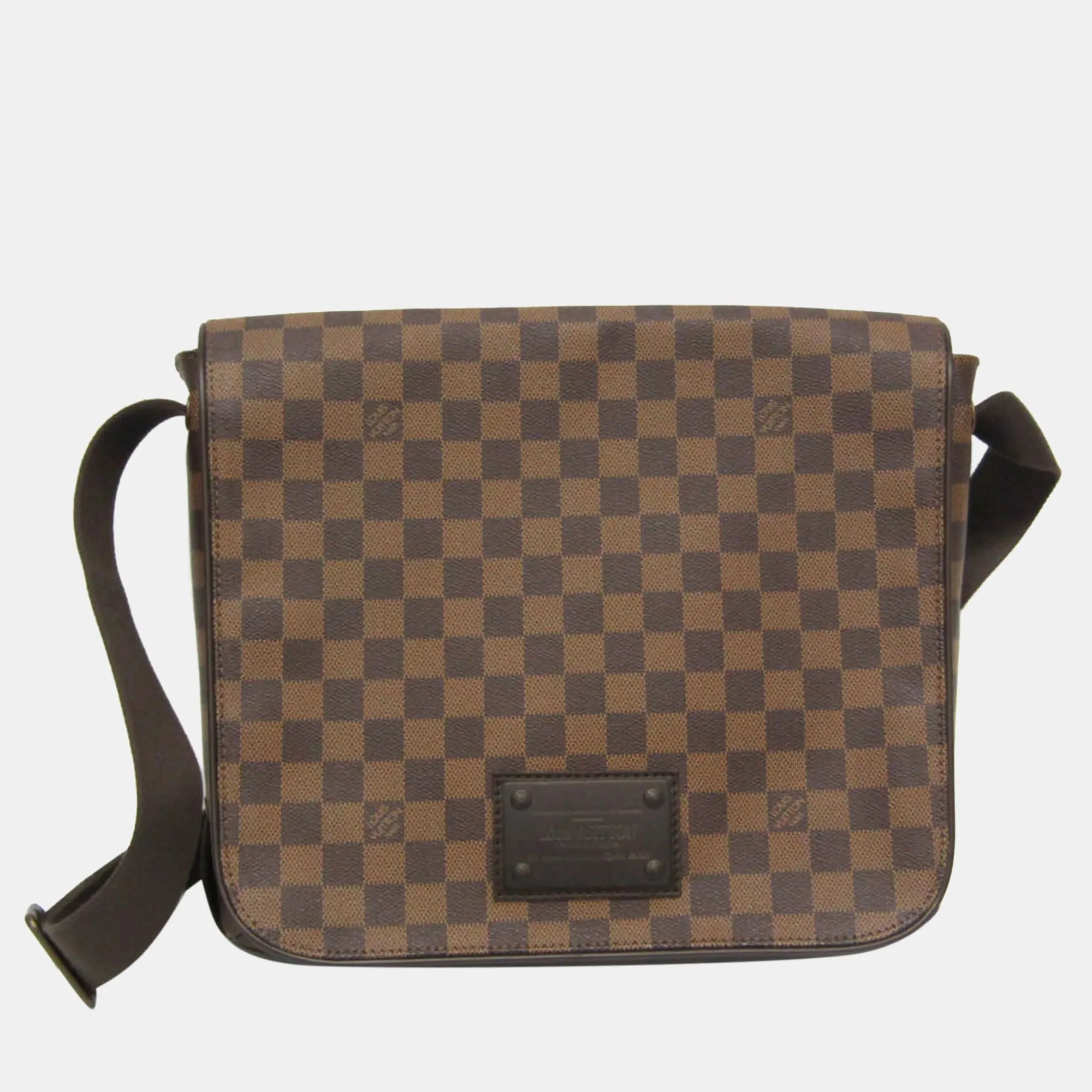 Brown Damier Ebene Brooklyn MM Messenger Bag