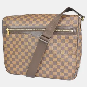 Brown Damier Ebene Canvas Bastille Messenger Bag