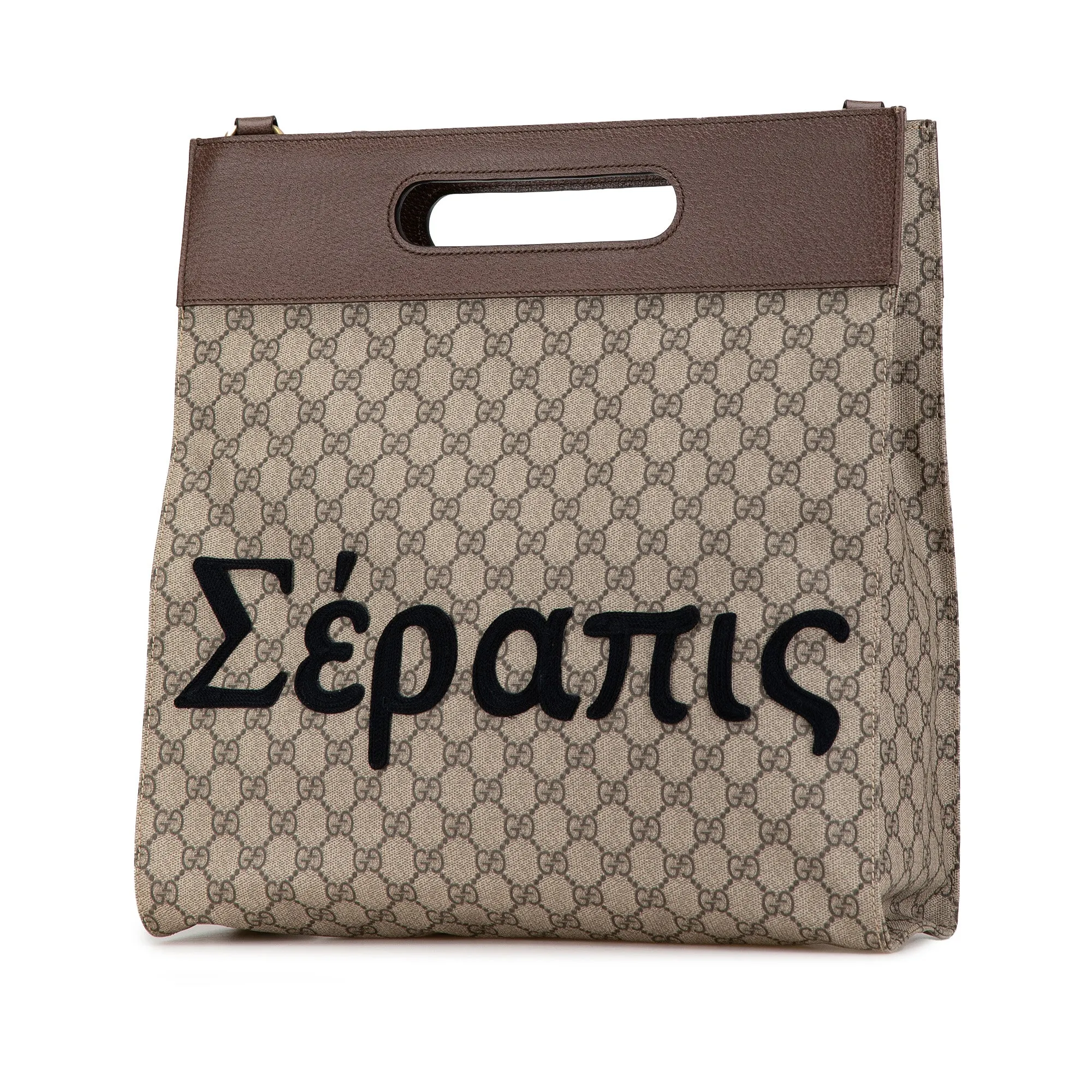 Brown Gucci GG Supreme Donald Duck Neo Vintage Soft Tote Satchel