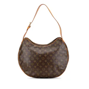Brown Louis Vuitton Monogram Croissant GM Hobo Bag