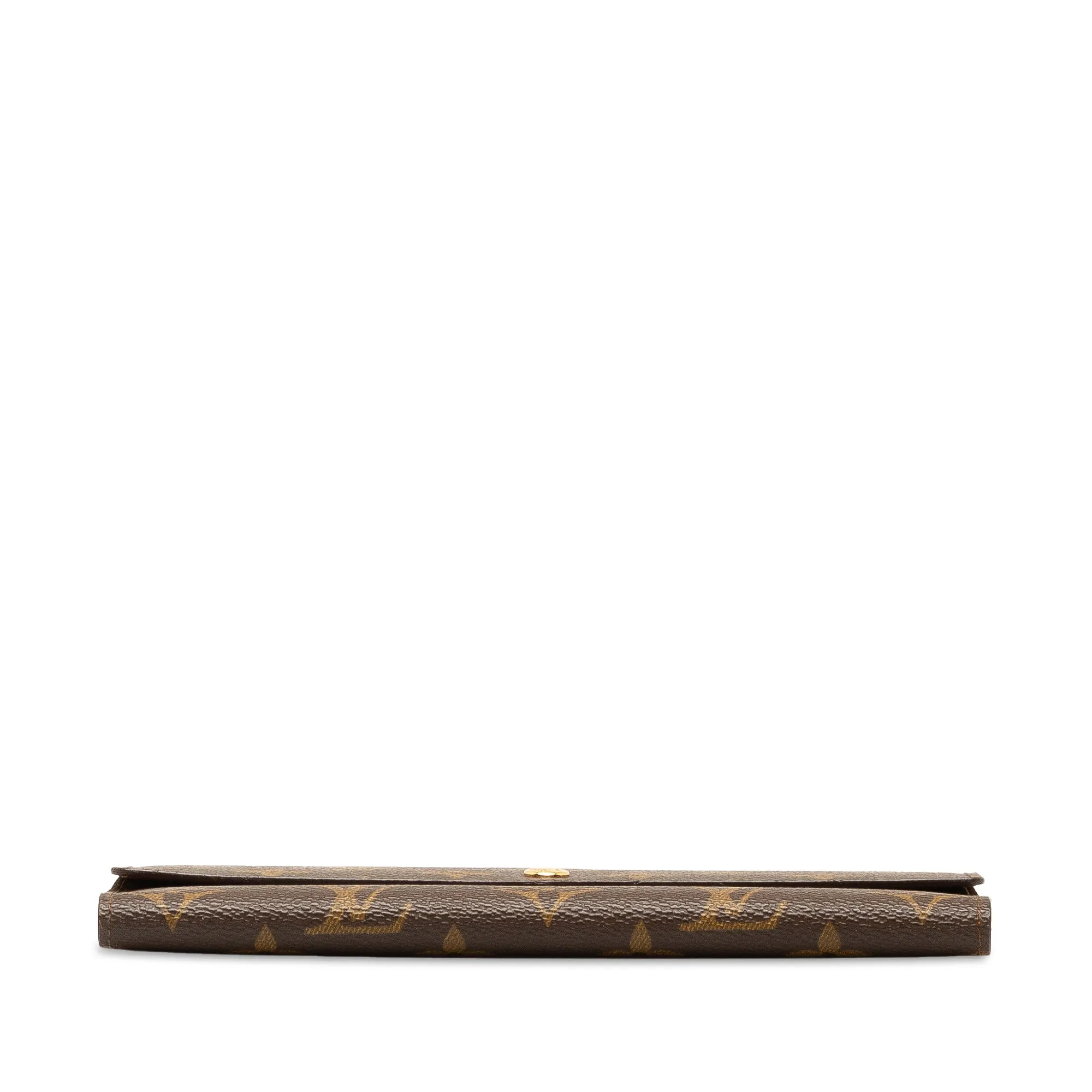Brown Louis Vuitton Monogram Porte Tresor International Long Wallets