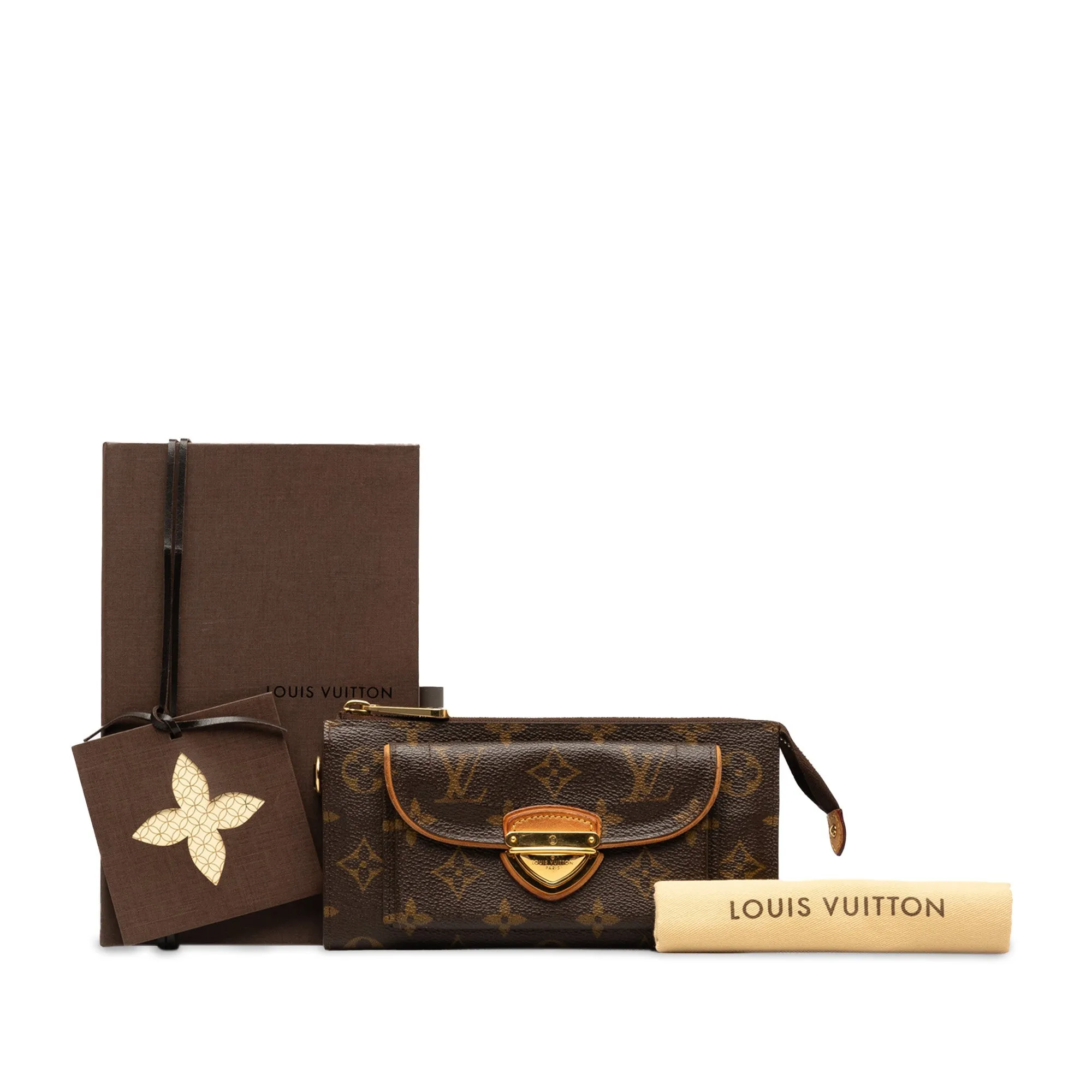 Brown Louis Vuitton Monogram Portefeuille Astrid Long Wallets