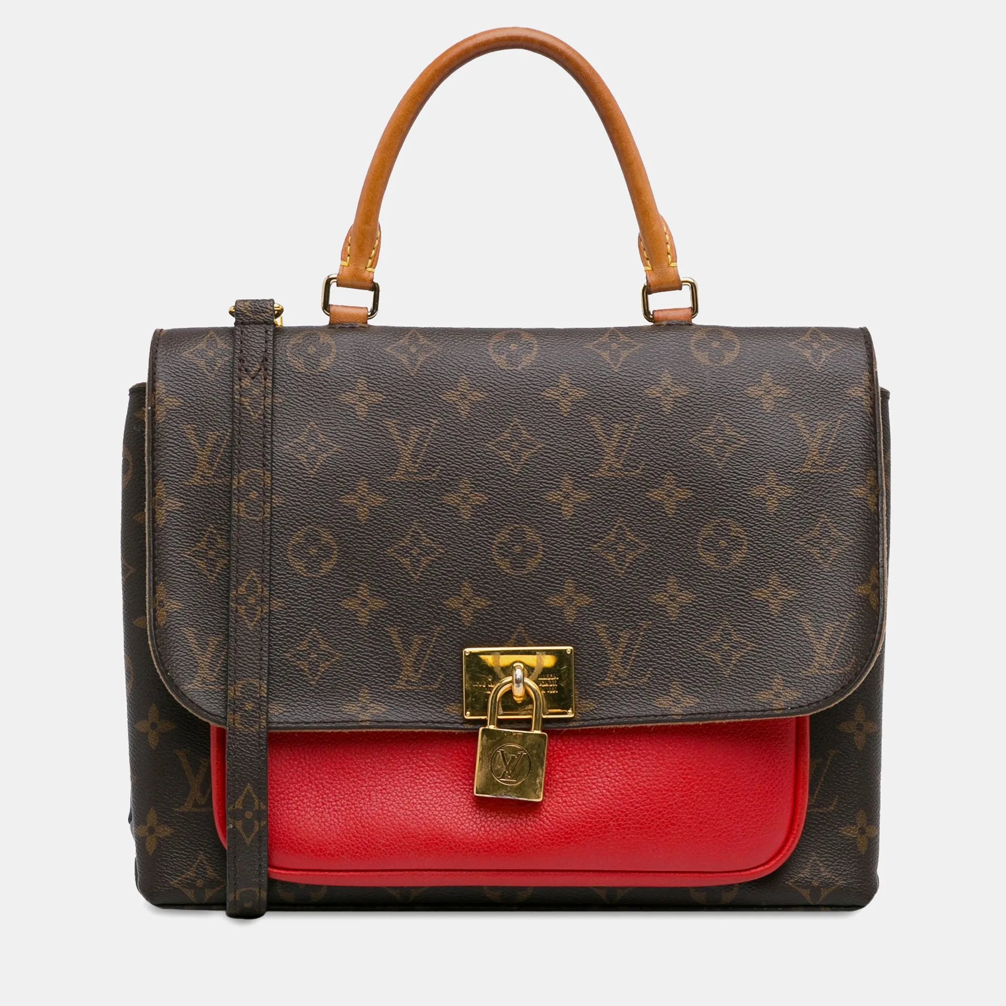 Brown Monogram Canvas Marignan Top Handle Bag