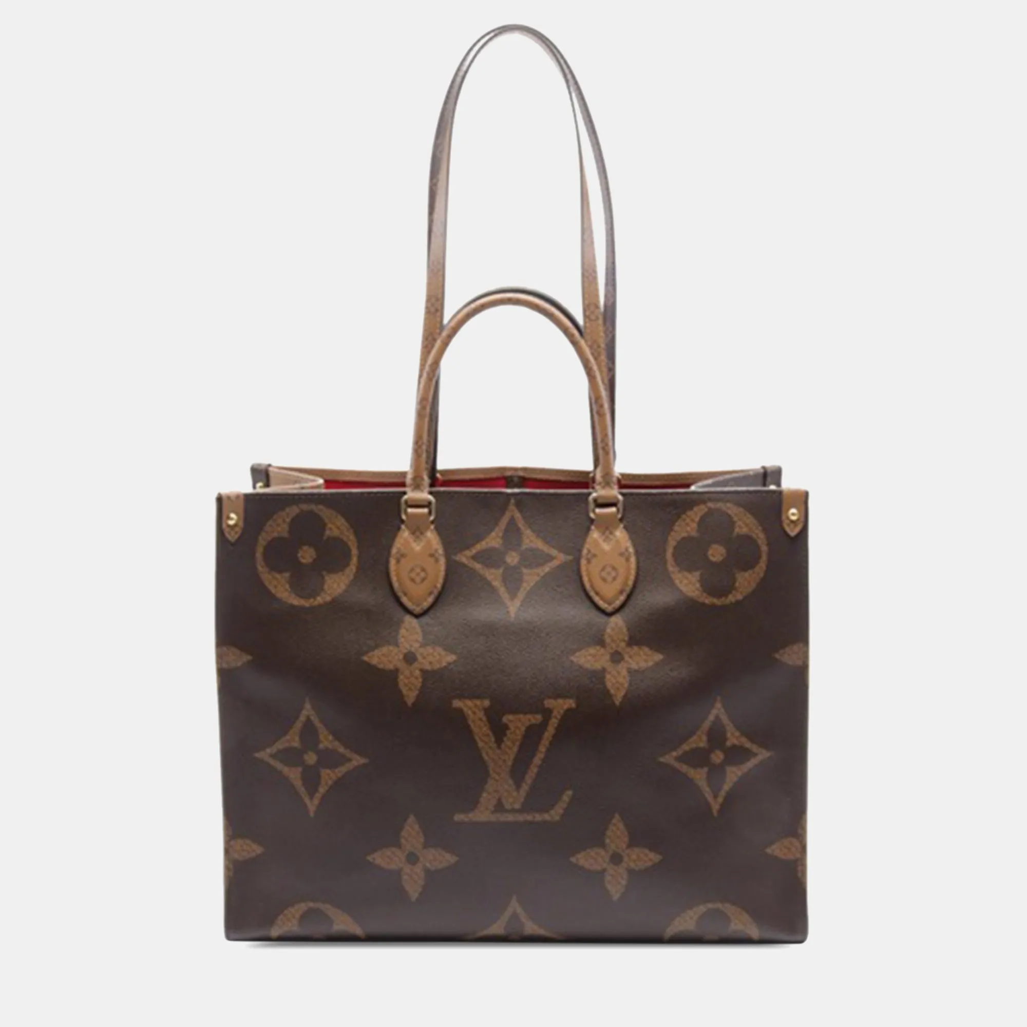 Brown Monogram Reverse Giant Canvas OnTheGo GM Tote Bag
