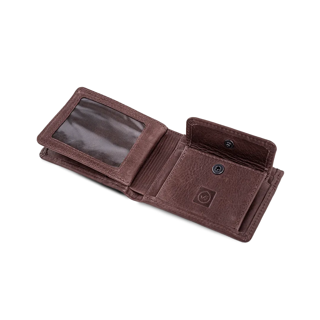 Buff Bifold Wallet Brown