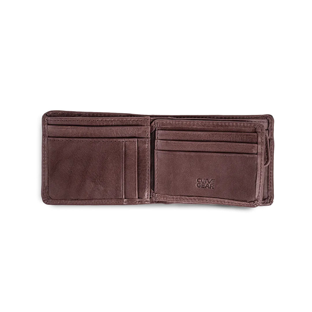 Buff Bifold Wallet Brown