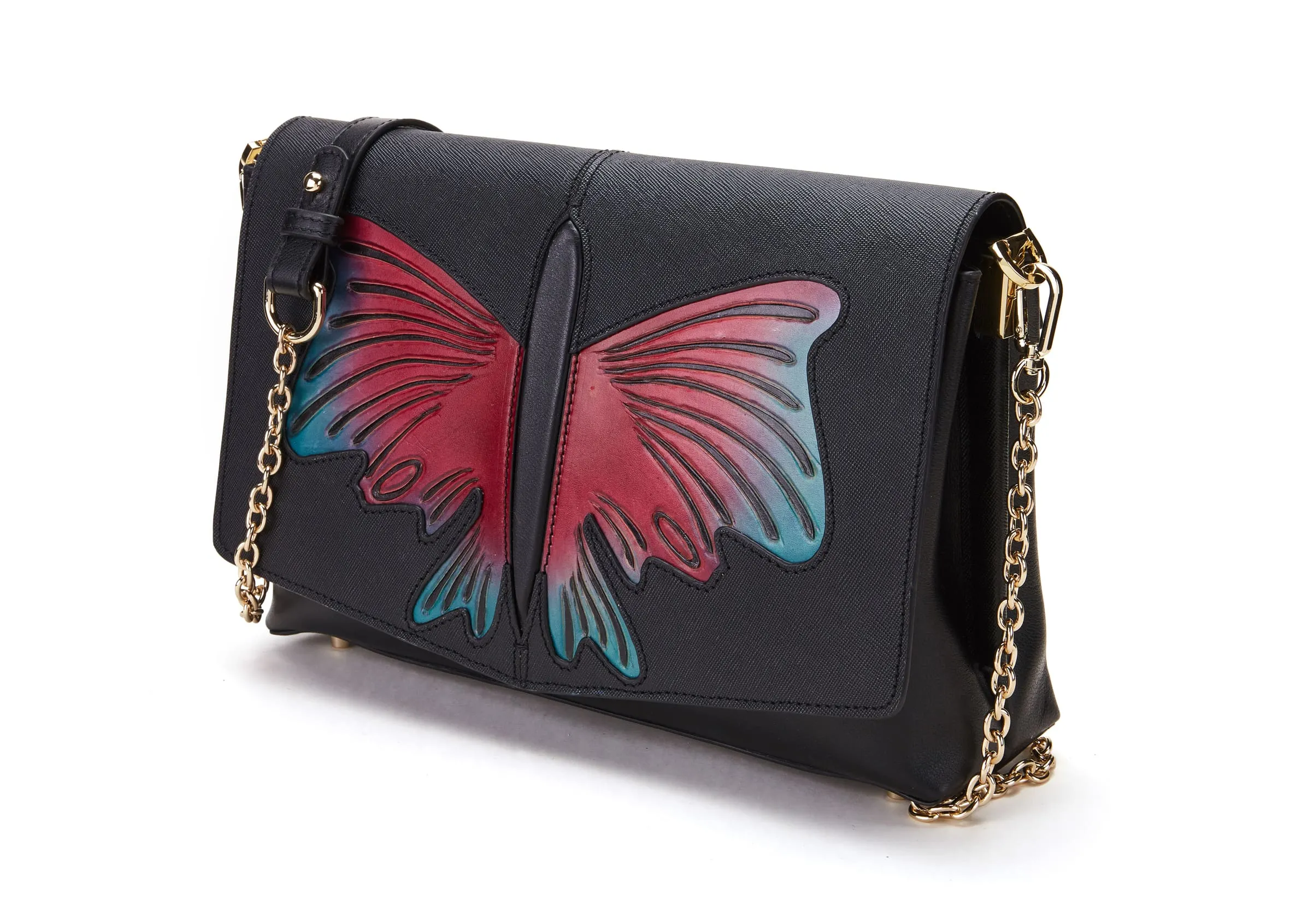 Butterfly Black Crossbody