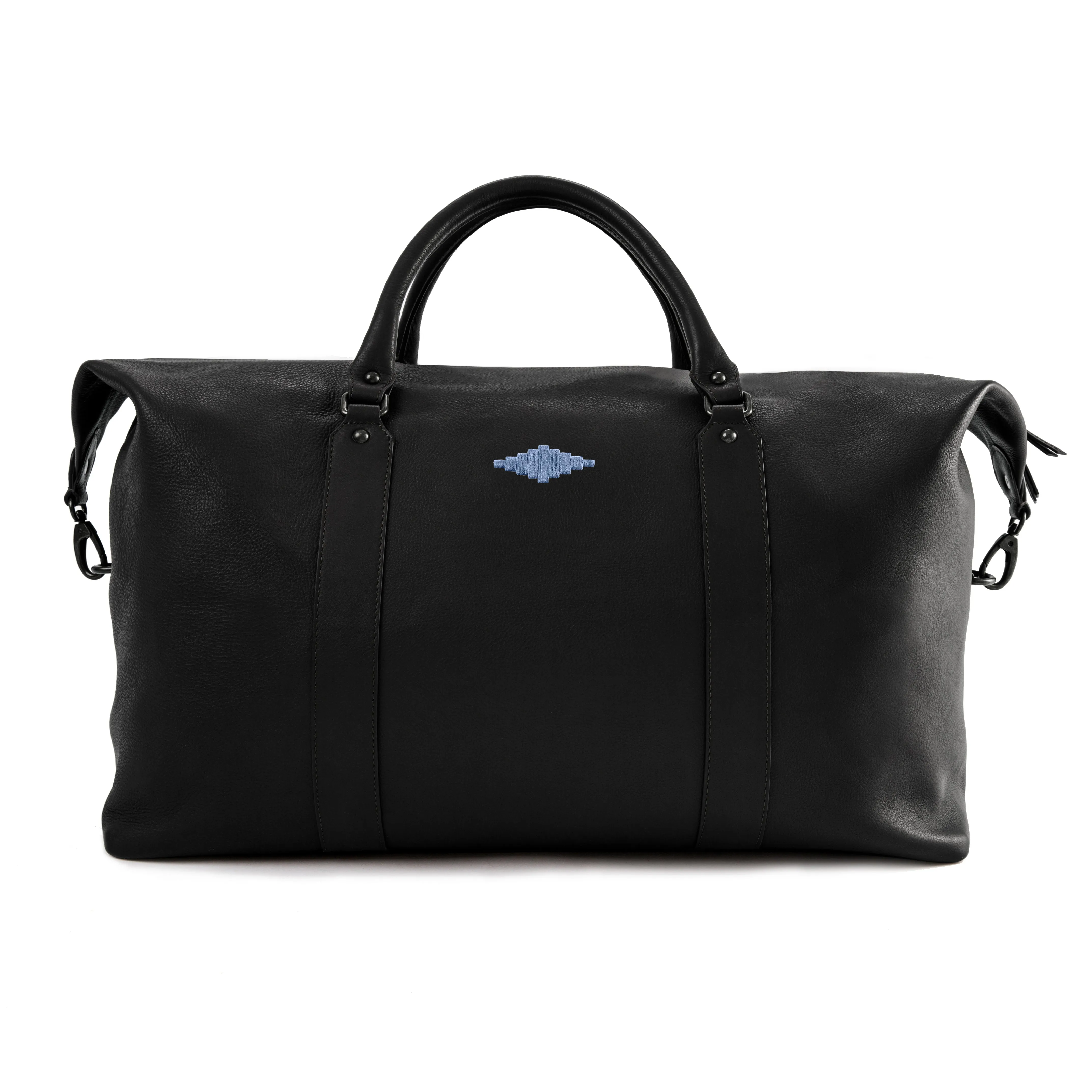 Caballero Large Travel Bag - Black Leather