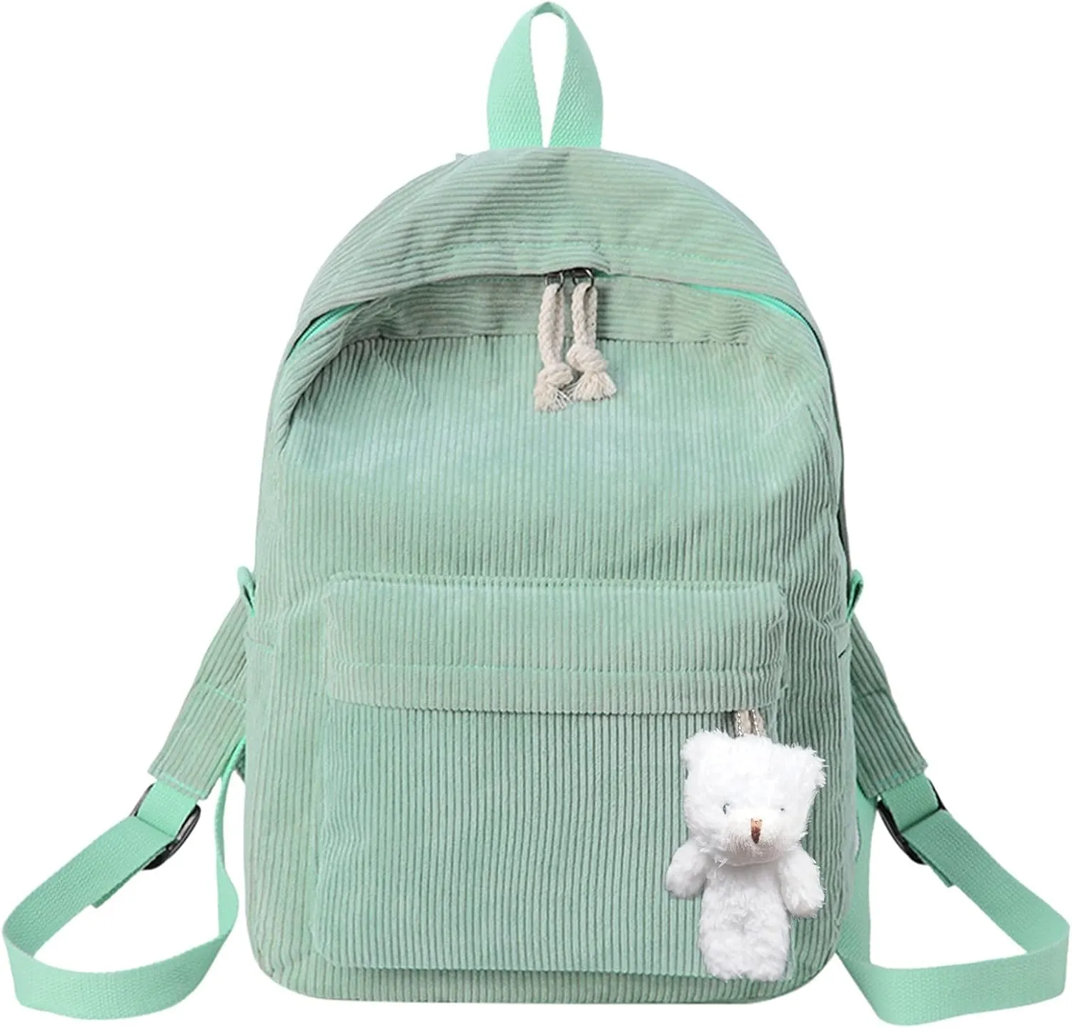 callmo Women's Grey Backpack, School Backpack, Casual Daypack, Waterproof City Backpack, PU Leather Backpack Bag with Cute Bowknot for Women, Girls, Ladies