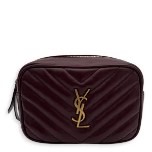 Camera Crossbody Bag Red in Calfskin, Gold hardware