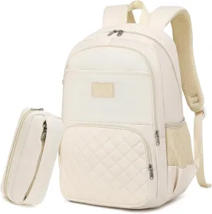 CAMTOP Laptop Backpack 15.6 Inch School BookBag College Casual Daypacks Backpacks Teacher Work Travel for Teens Girls Women