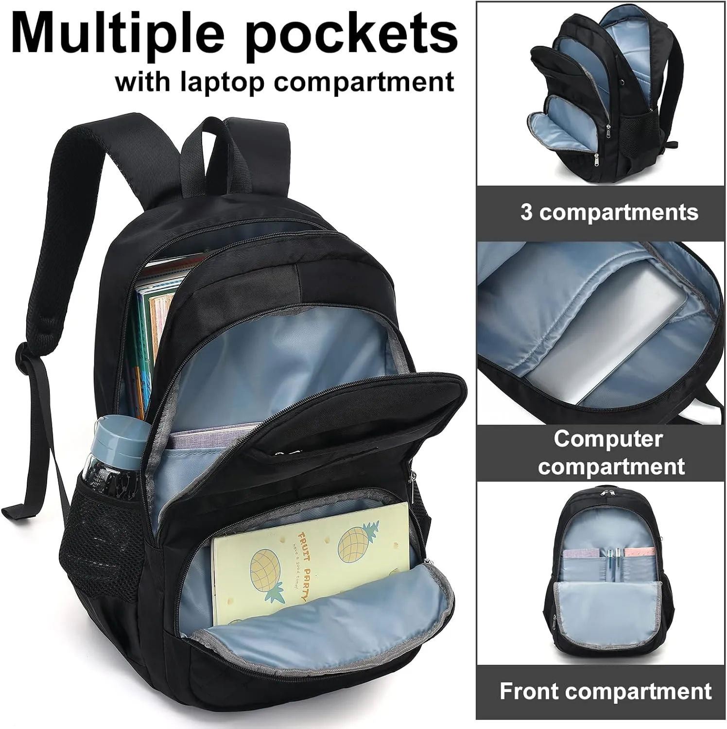 CAMTOP Laptop Backpack 15.6 Inch School BookBag College Casual Daypacks Backpacks Teacher Work Travel for Teens Girls Women