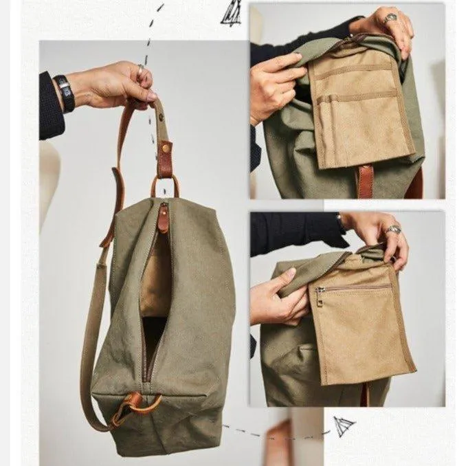 Canvas Crossbody Messenger Bag Men