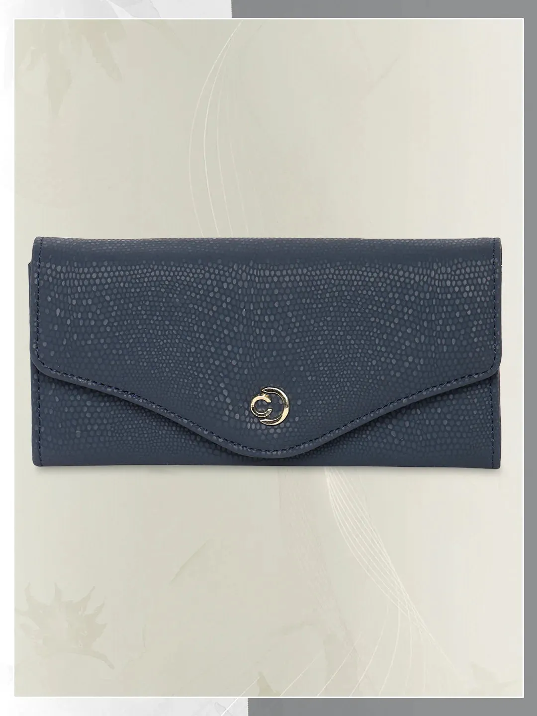Caprese Ingrid Flapover Wallet Large Navy