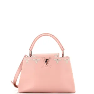 Capucines Bag Leather with Embellished Detail PM