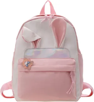 Carry On Backpack Boys And Girls Childrens Schoolbag Fashion Childrens Backpack Cute Cartoon Ear Backpack (One Size)