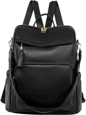 Carry on Backpack for Women Convertible Shoulder Bags with Wristlet for Work College Purse Necessities for Women