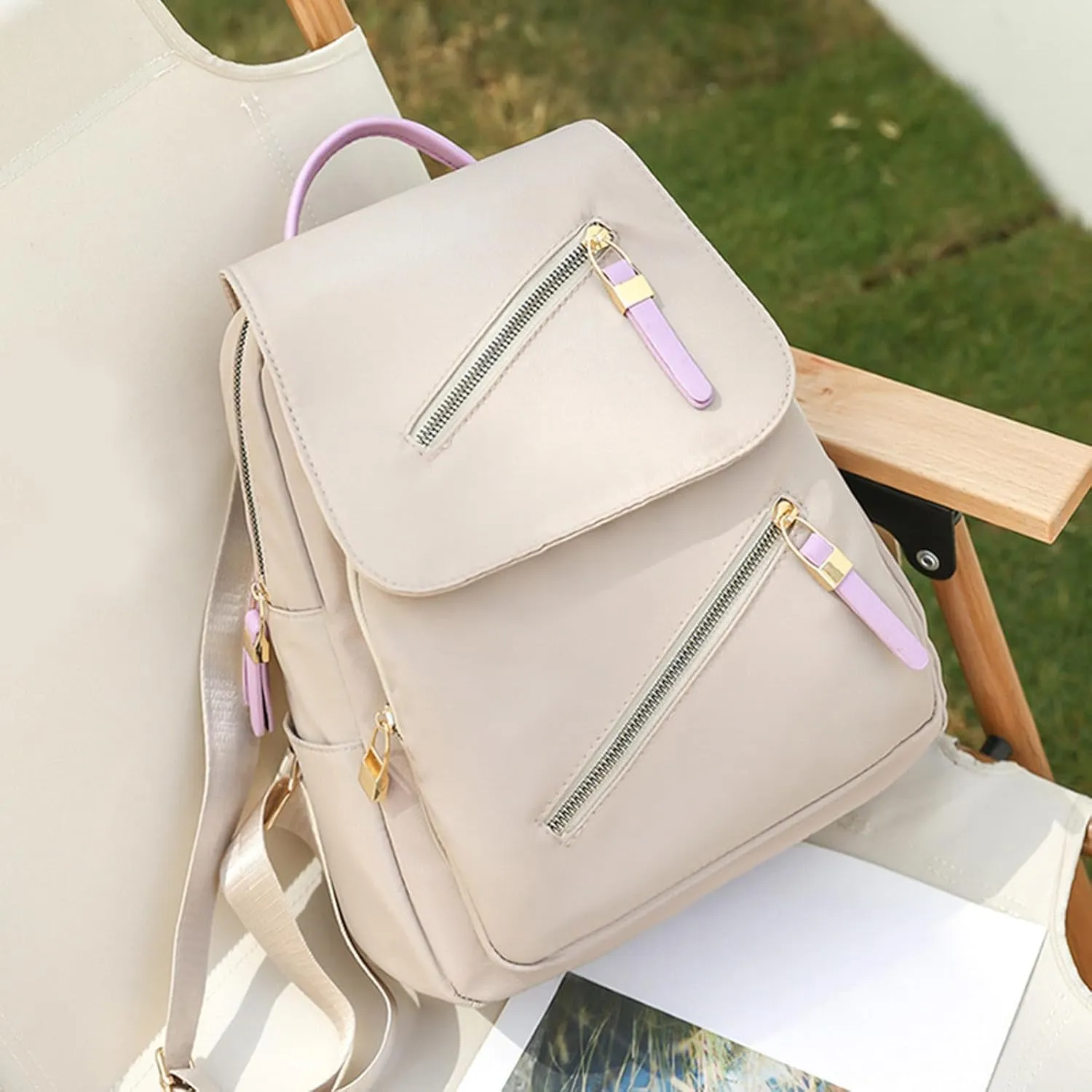Carry on Backpack for Women Lightweight Casual Comfortable Shoulder Lunch Bags Fashion Faux Work Travel Handbags