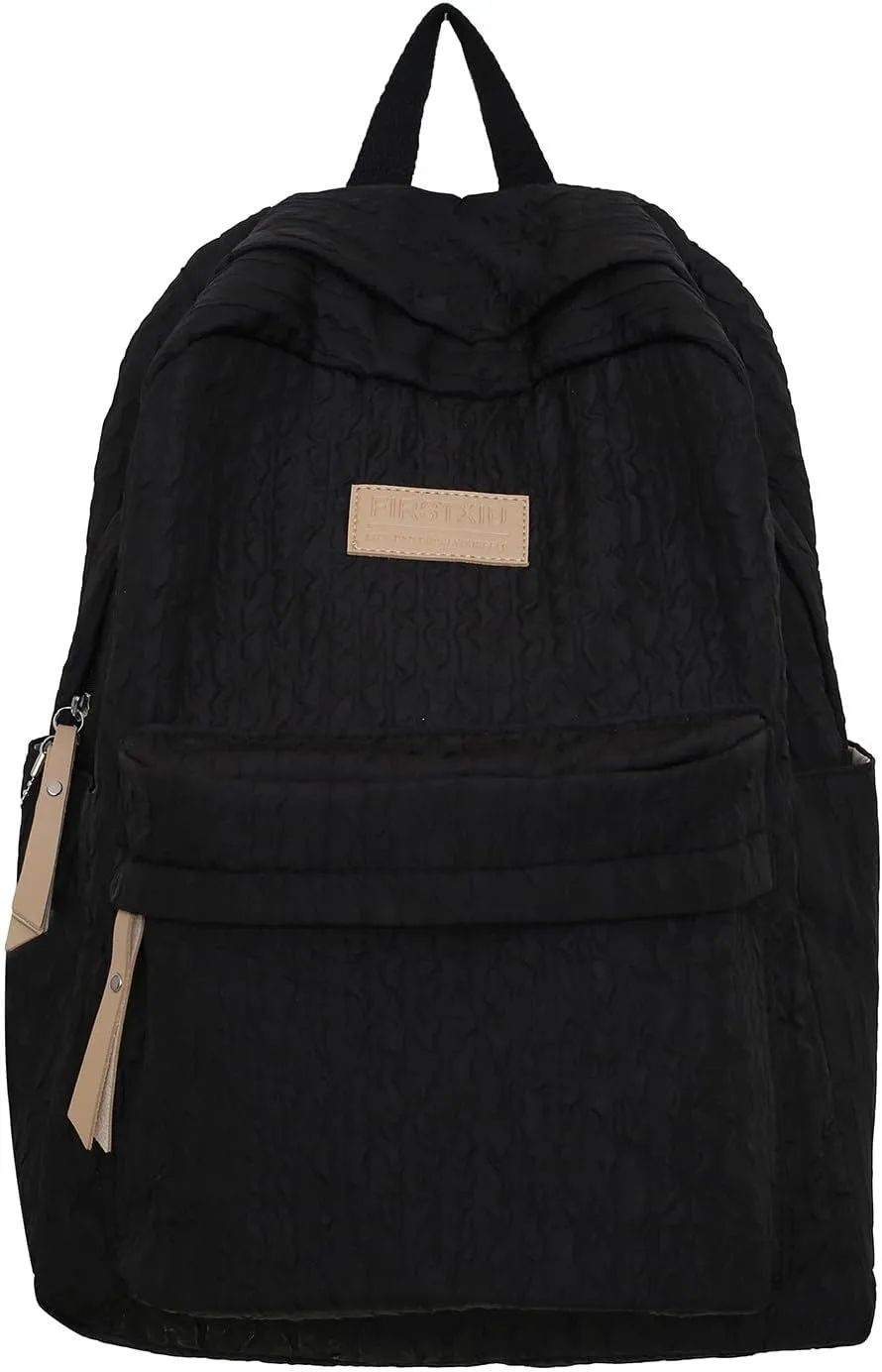 Carry On Backpack School Bag Simple Breathable Texture Pattern Waterproofing Lightweight Backpack New Durable