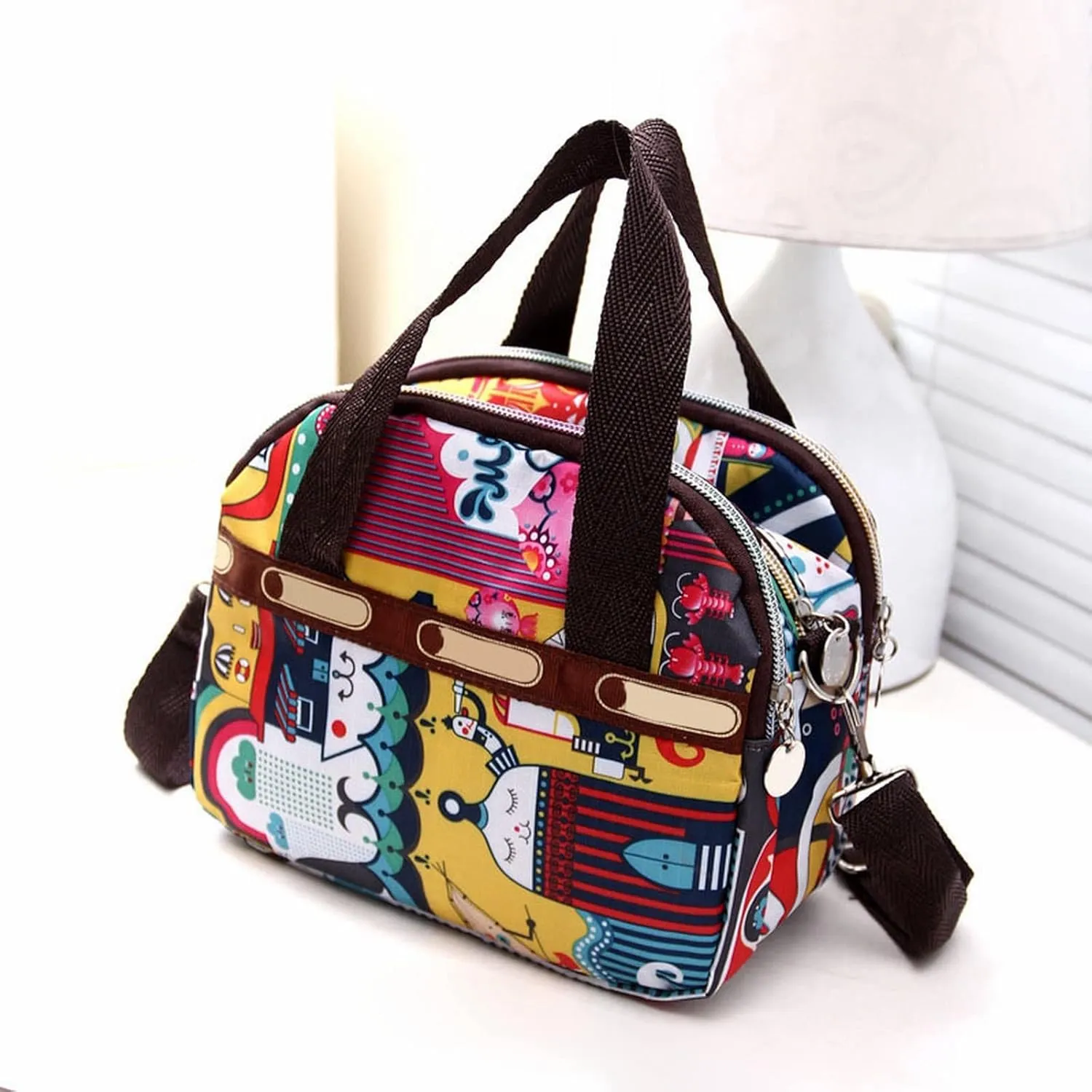 Carry On Backpack Women 2023 Summer New Printing Messenger Bag Fashion Shoulder Handbag