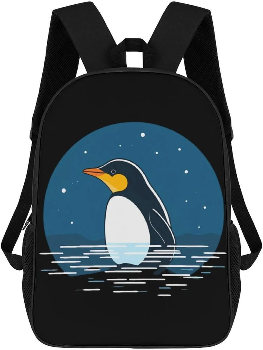 Cartoon Penguin Travel Backpack Carry On Backpack 17 Inch Laptop Bag Casual Daypack for Weekender Business Hiking