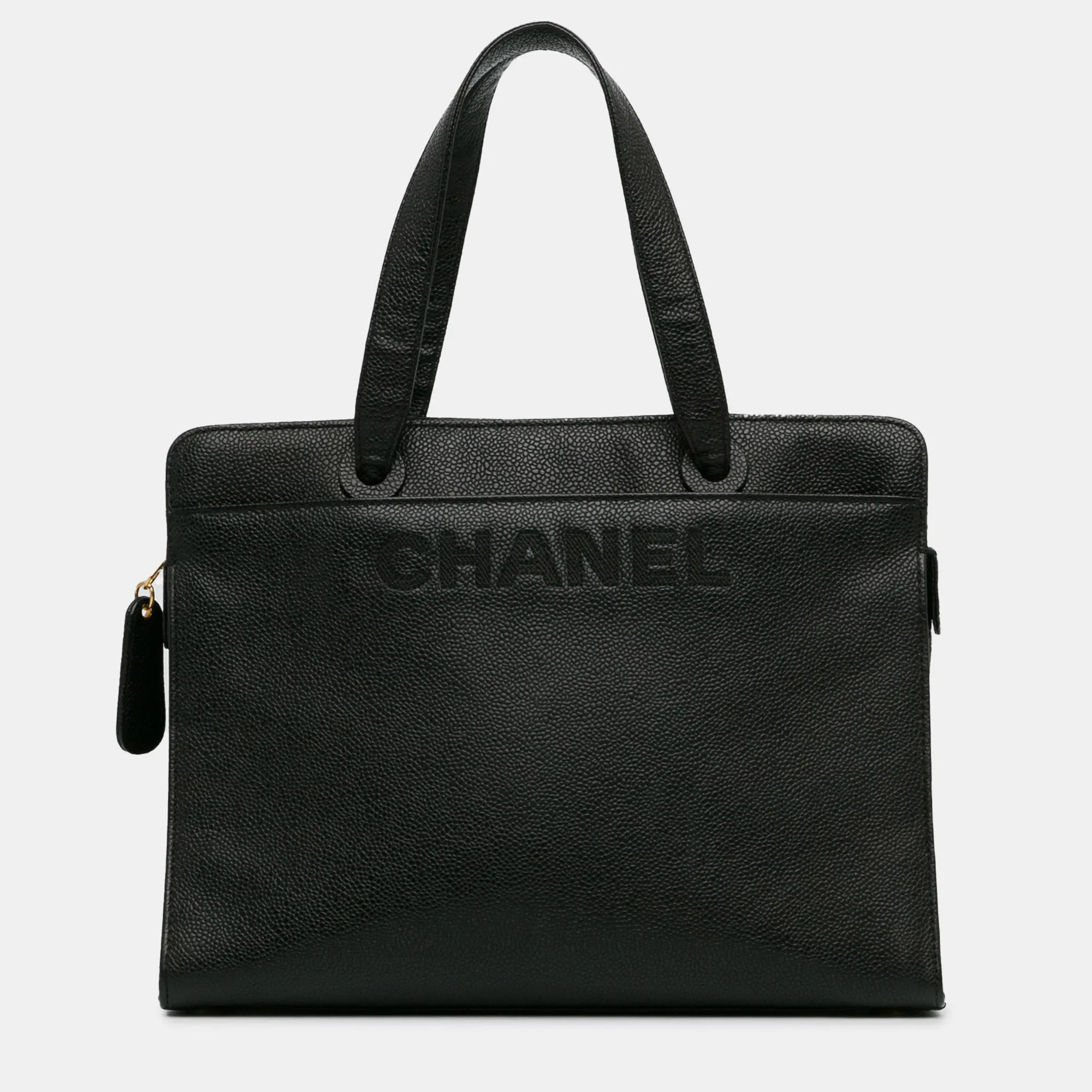Caviar Leather Tote Bag