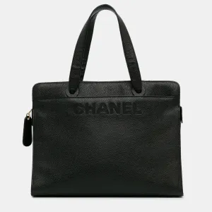Caviar Leather Tote Bag