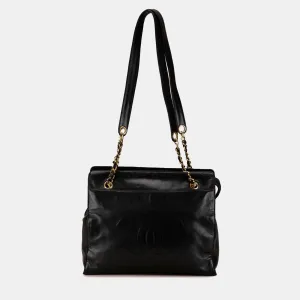 CC Lambskin Chain Tote Bag