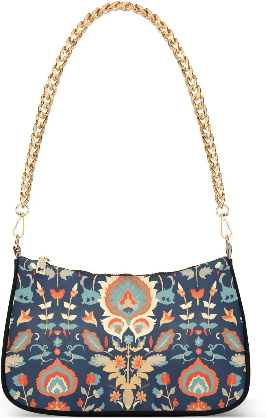CEBUGI Crossbody Bags for Women Shoulder Purse Floral Pattern Handbags Stylish Clutch Purse with Chain Strap
