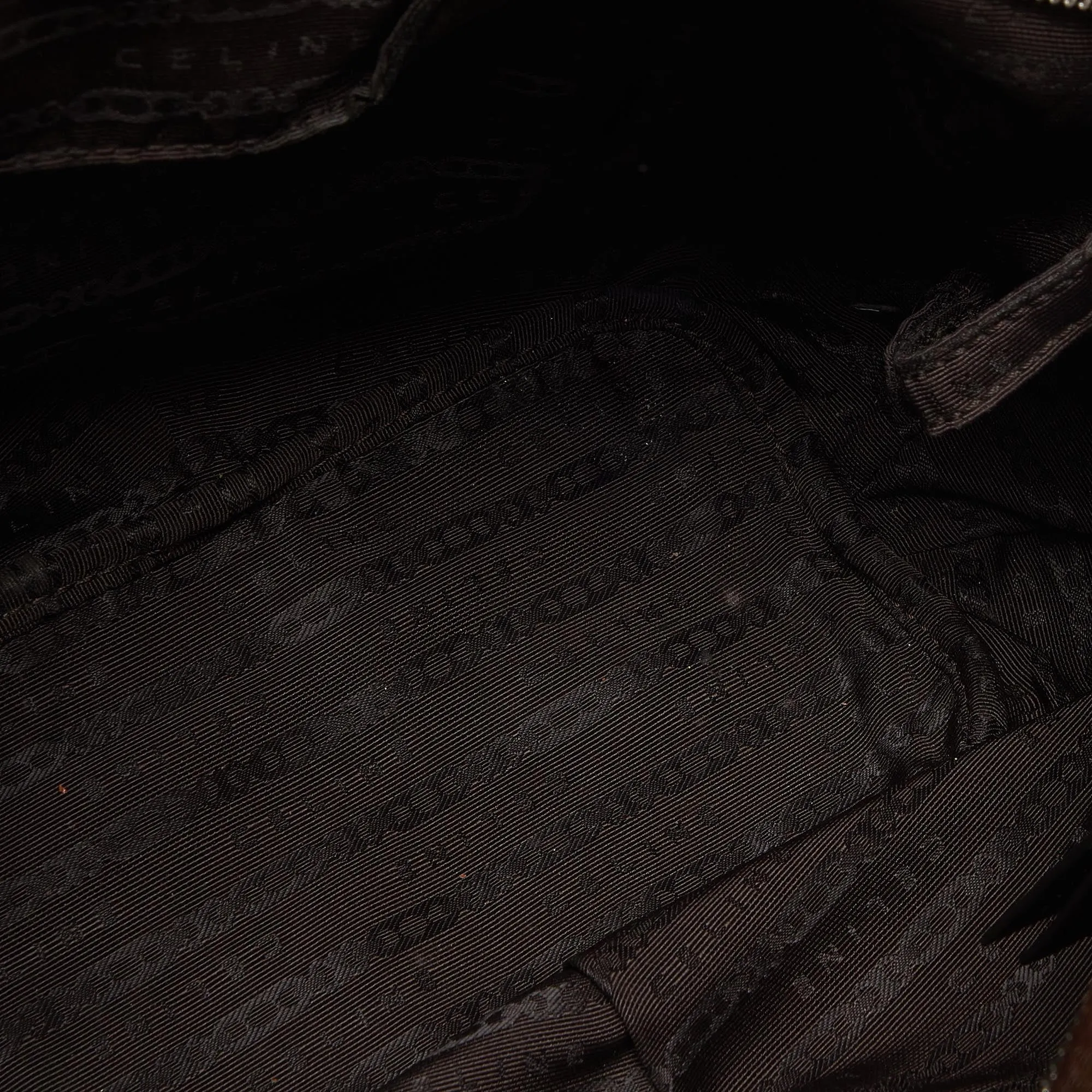 CELINE Dark Brown Leather Bittersweet Hobo