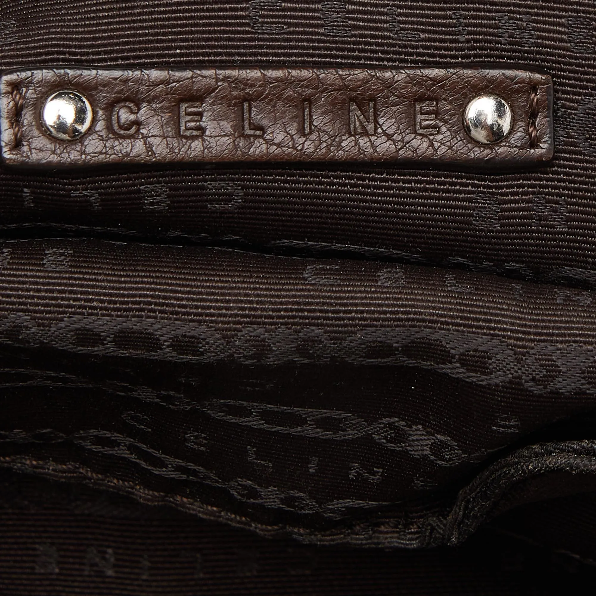CELINE Dark Brown Leather Bittersweet Hobo