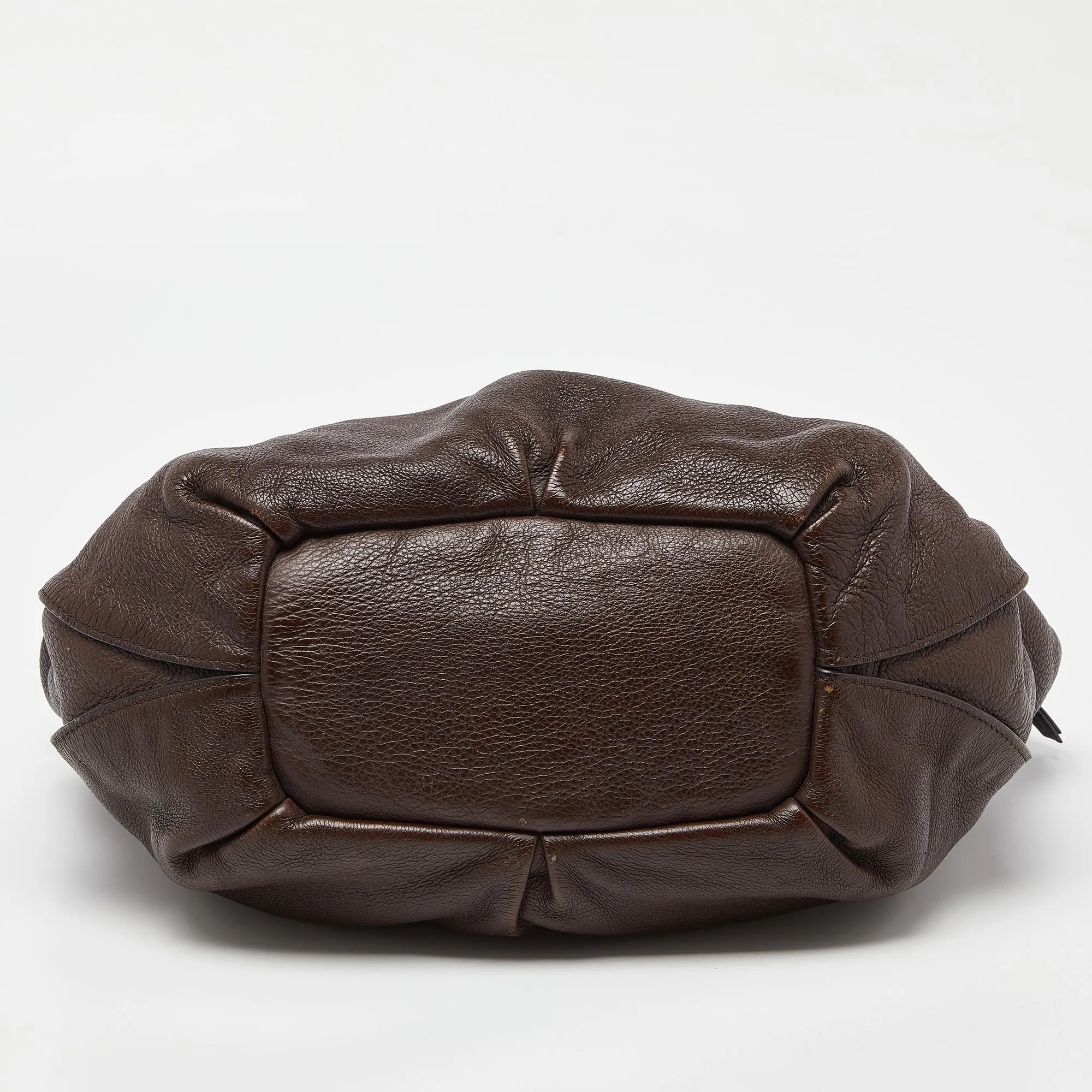 CELINE Dark Brown Leather Bittersweet Hobo