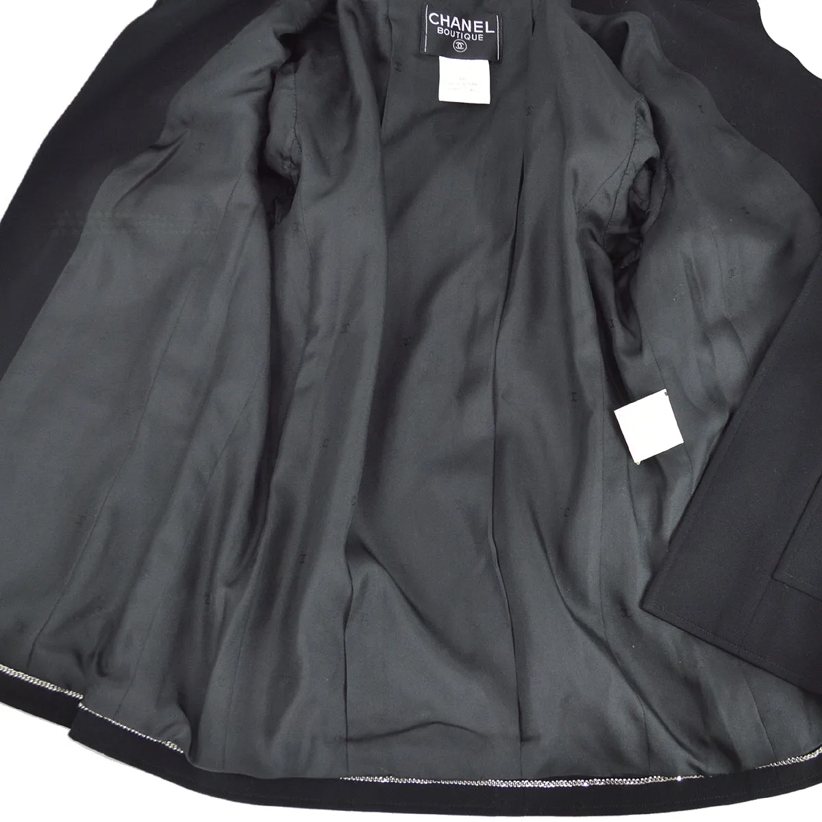 Chanel 1997 spring double-breasted wool jacket #40