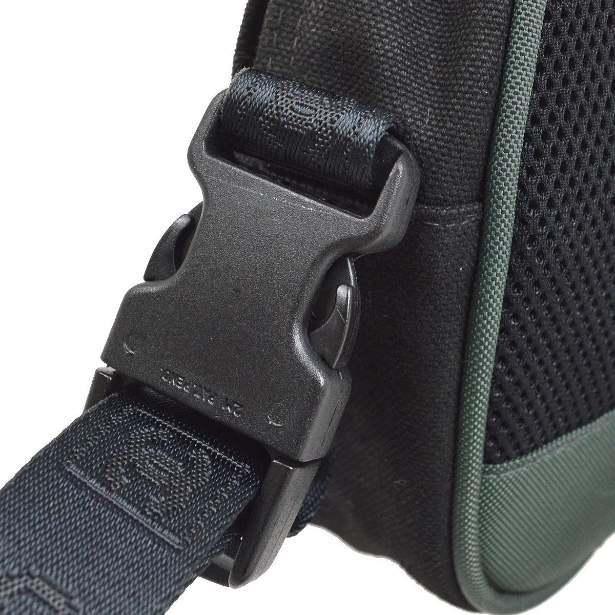 CHANEL 2003-2004 Sport Line Cross Body Shoulder Bag Black Green 42433